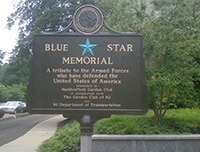 Haddonfield Garden Club-Blue Start Memorial Sign
